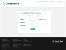 Tablet Screenshot of myusername.myjungledisk.com